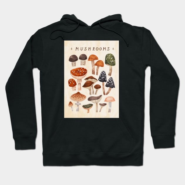 Mushrooms vol.1 Hoodie by Iz Ptica